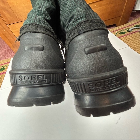 Sorel Kaufman Canada Snowcap Tall Green Waterproof Insulated Women’s SZ 10 Boots - Picture 14 of 16